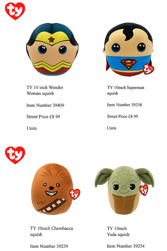 MIX of TY Plush Toys – Box of 48